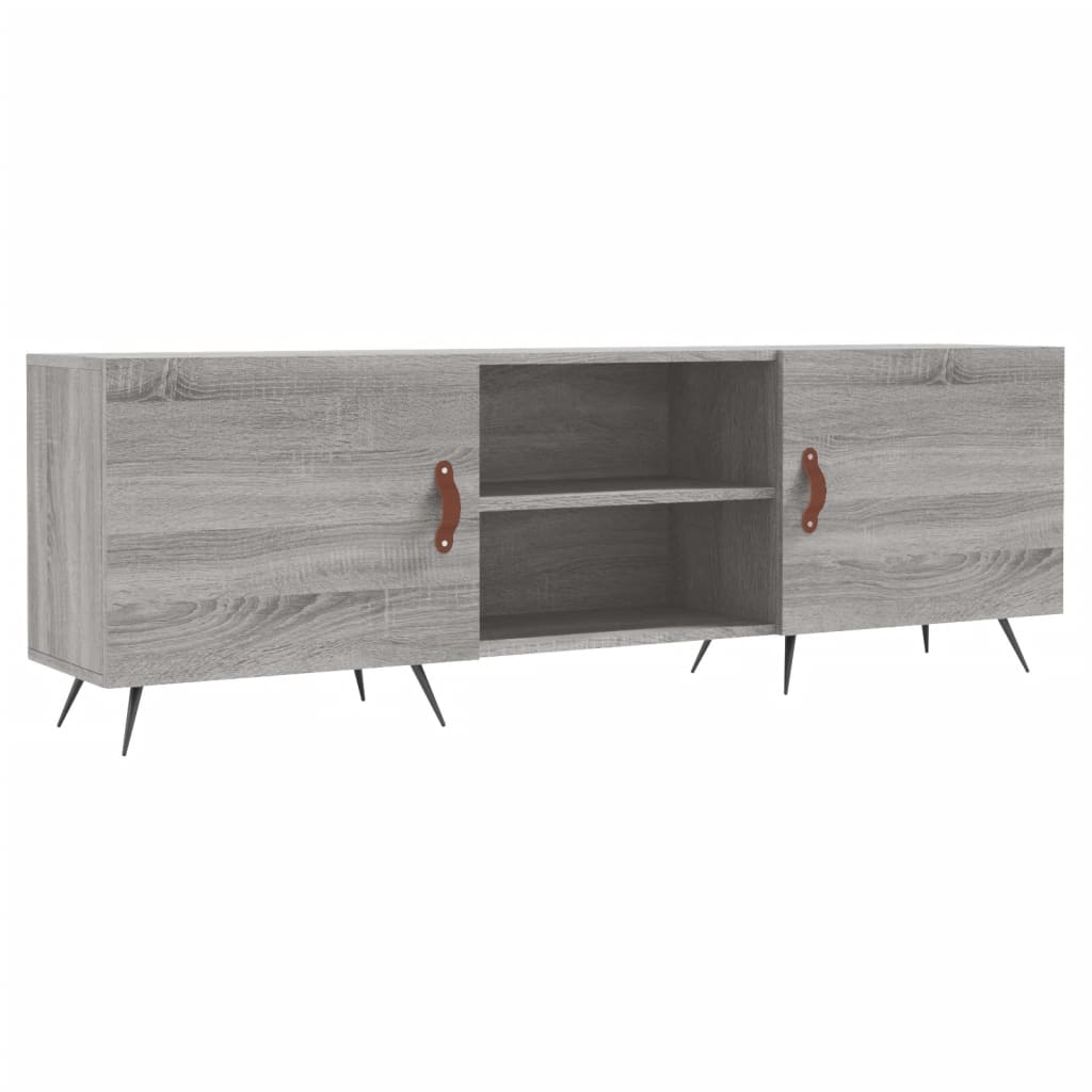 Meuble TV sonoma gris 150x30x50 cm bois d'ingénierie - XIOS