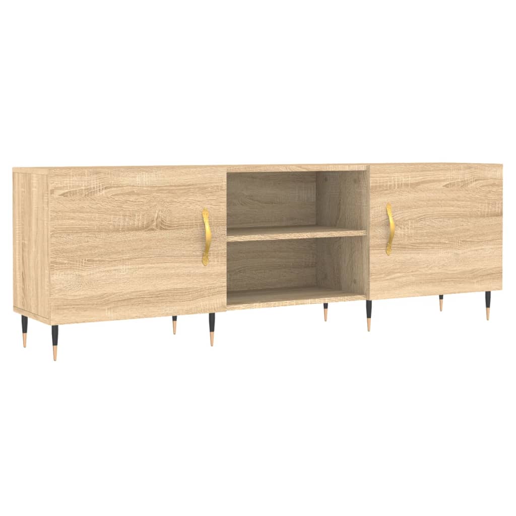 Meuble TV chêne sonoma 150x30x50 cm bois d'ingénierie - XIOS