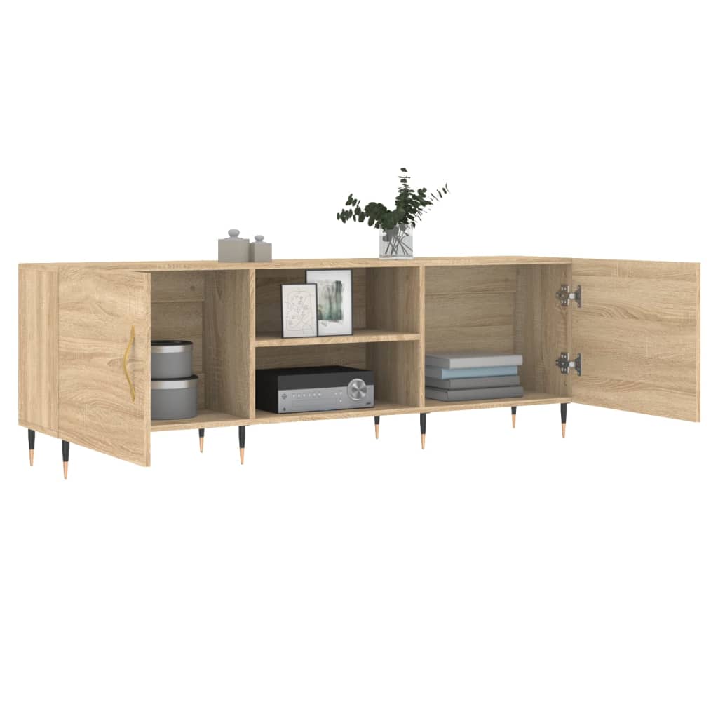 Meuble TV chêne sonoma 150x30x50 cm bois d'ingénierie - XIOS