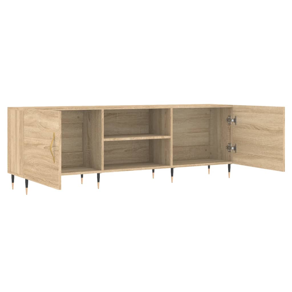 Meuble TV chêne sonoma 150x30x50 cm bois d'ingénierie - XIOS