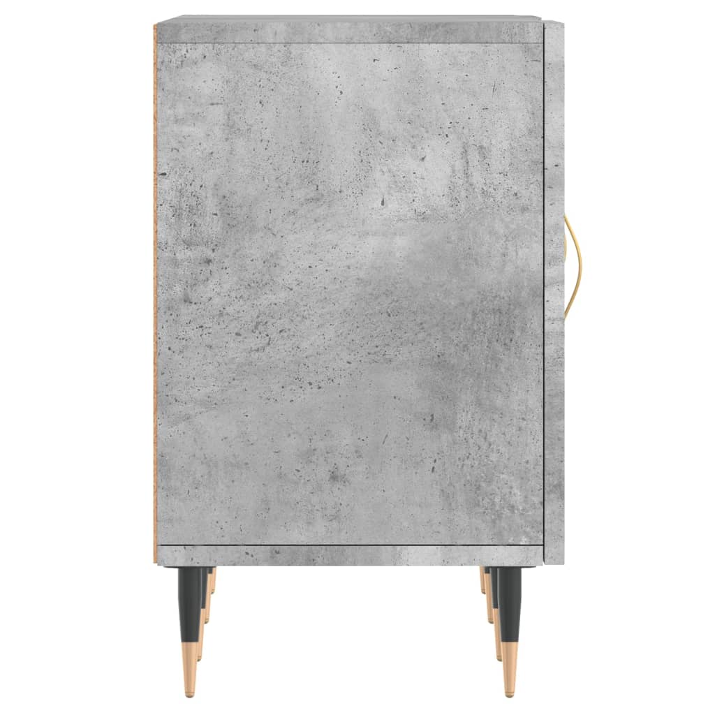 Meuble TV gris béton 150x30x50 cm bois d'ingénierie - XIOS