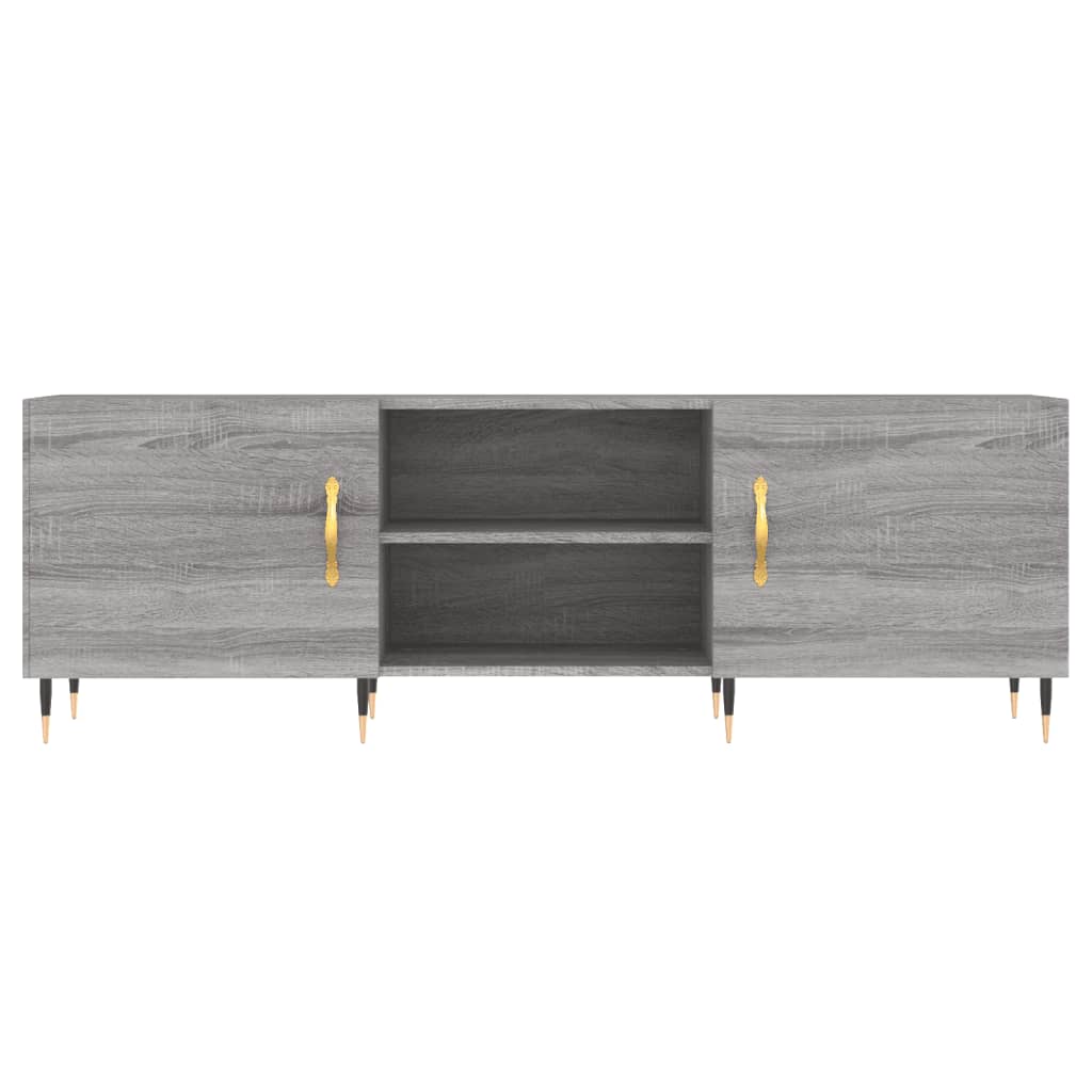 Meuble TV sonoma gris 150x30x50 cm bois d'ingénierie - XIOS