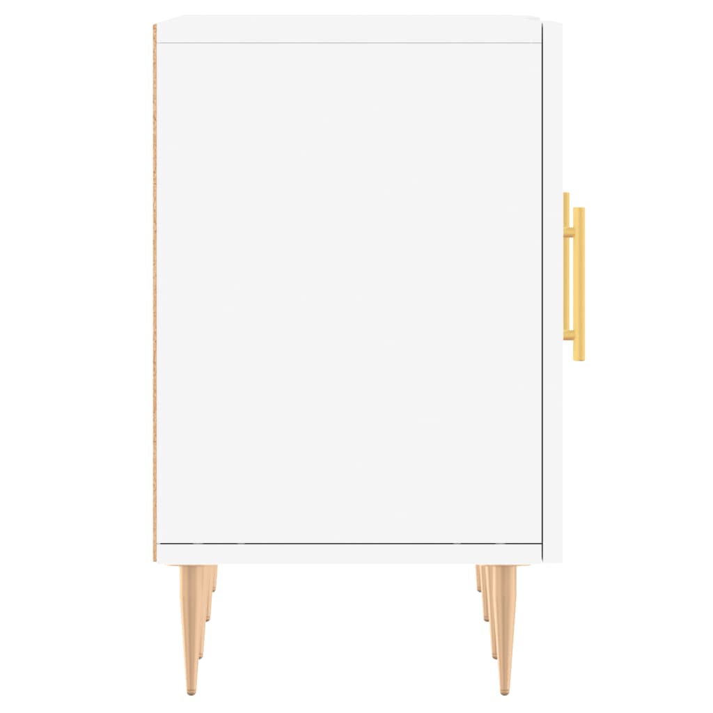 Meuble TV blanc 150x30x50 cm bois d'ingénierie - XIOS