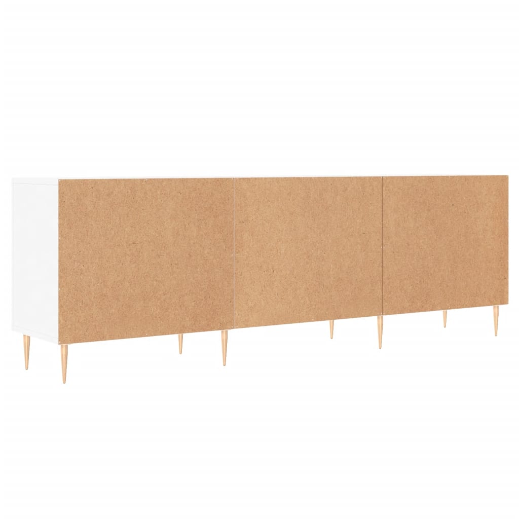 Meuble TV blanc 150x30x50 cm bois d'ingénierie - XIOS