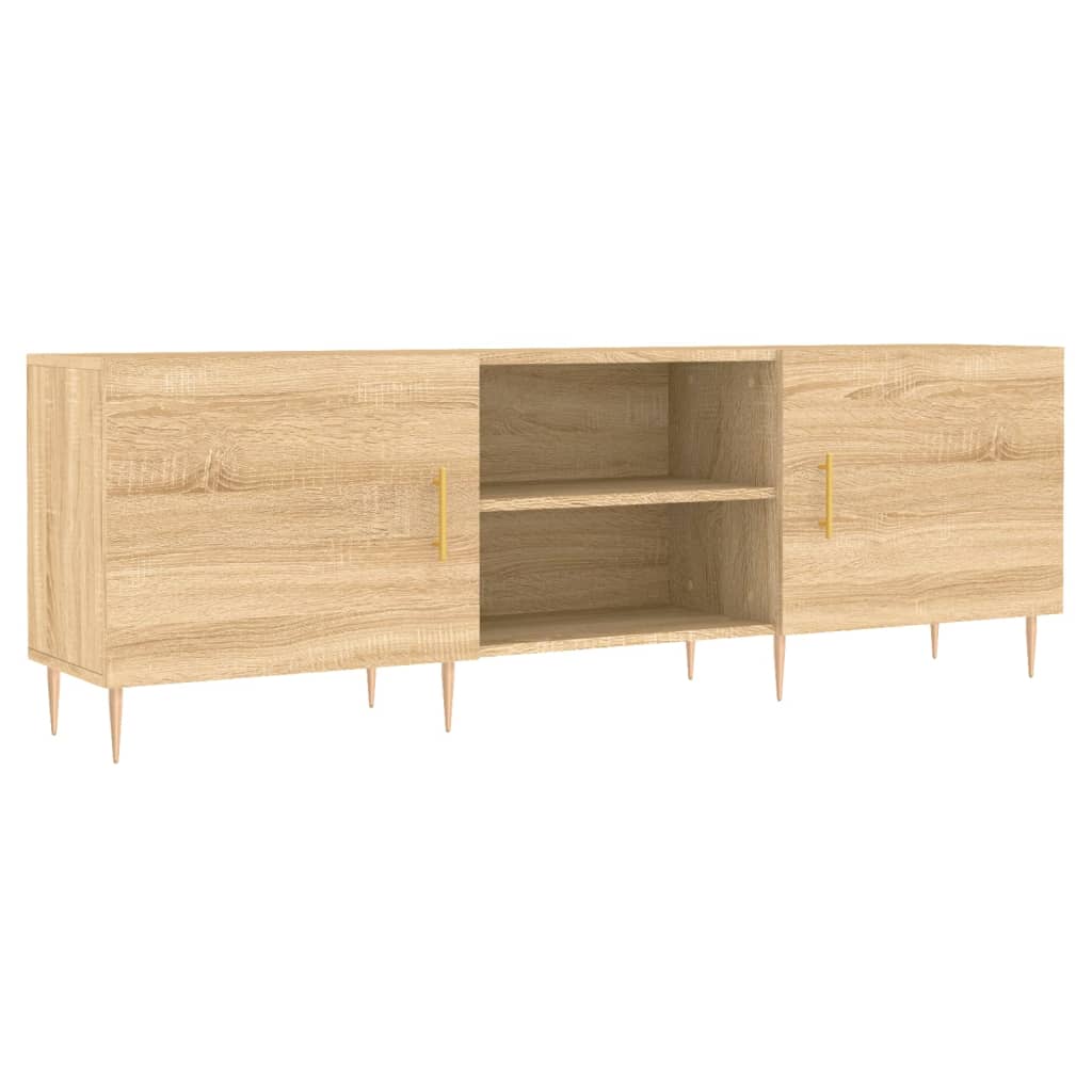 Meuble TV chêne sonoma 150x30x50 cm bois d'ingénierie - XIOS