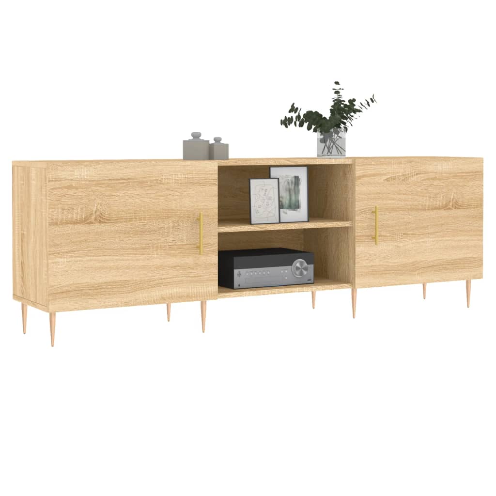 Meuble TV chêne sonoma 150x30x50 cm bois d'ingénierie - XIOS