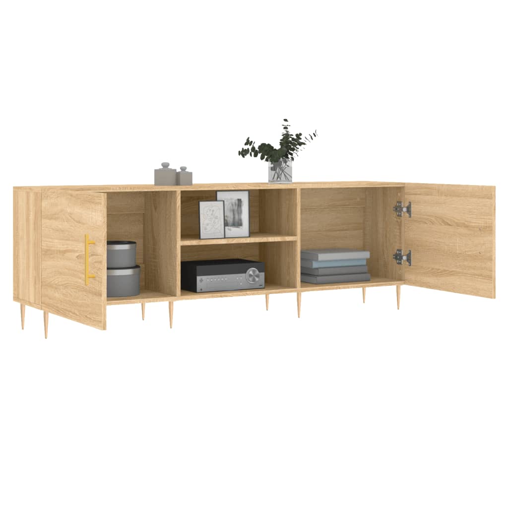 Meuble TV chêne sonoma 150x30x50 cm bois d'ingénierie - XIOS