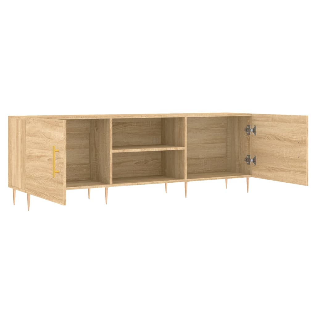 Meuble TV chêne sonoma 150x30x50 cm bois d'ingénierie - XIOS
