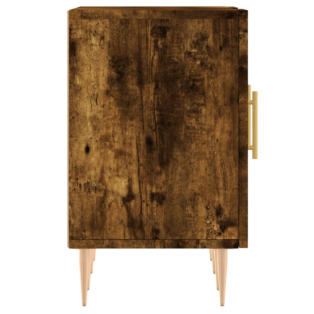 Meuble TV chêne fumé 150x30x50 cm bois d'ingénierie - XIOS