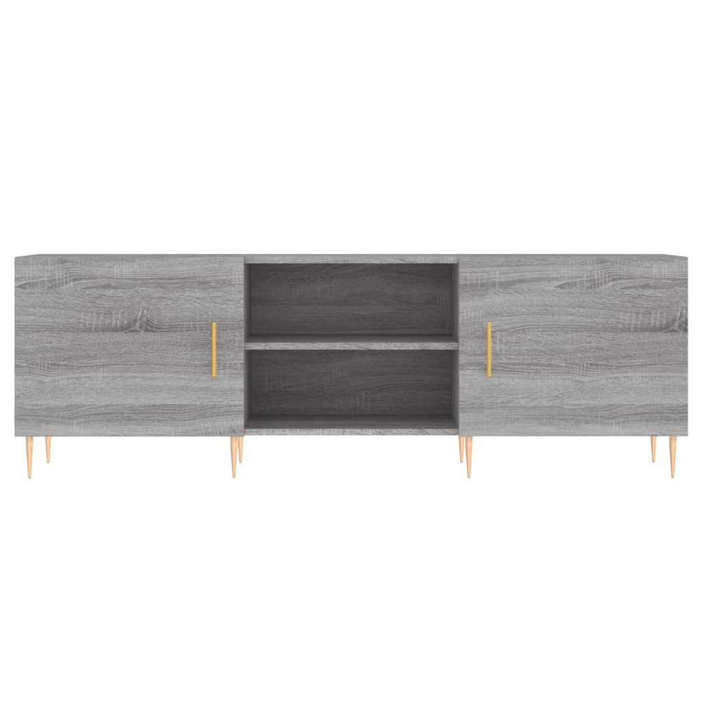 Meuble TV sonoma gris 150x30x50 cm bois d'ingénierie - XIOS