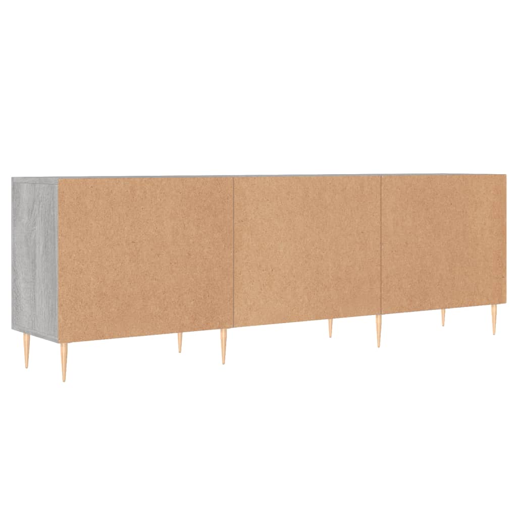 Meuble TV sonoma gris 150x30x50 cm bois d'ingénierie - XIOS