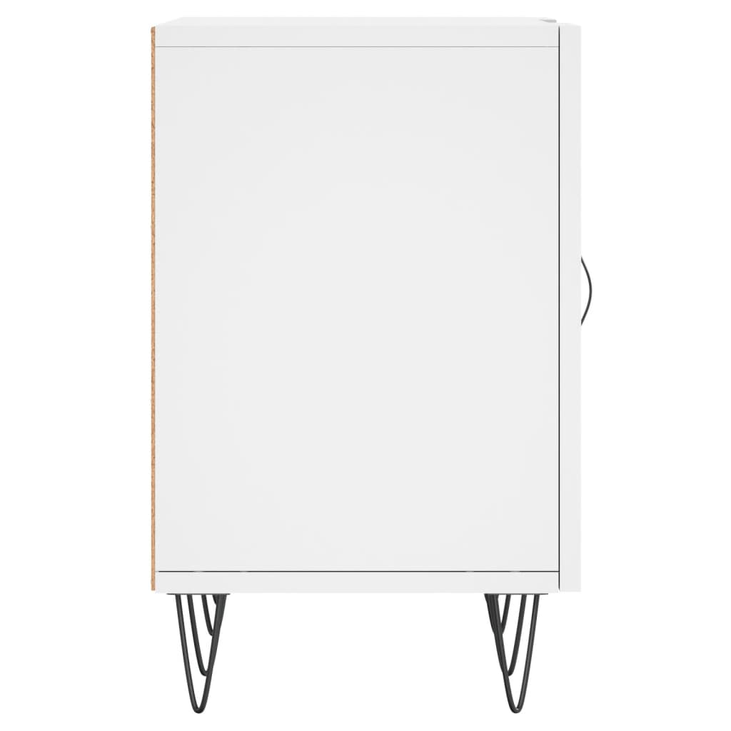 Meuble TV blanc 150x30x50 cm bois d'ingénierie - XIOS