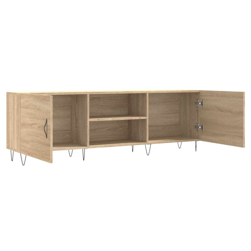 Meuble TV chêne sonoma 150x30x50 cm bois d'ingénierie - XIOS