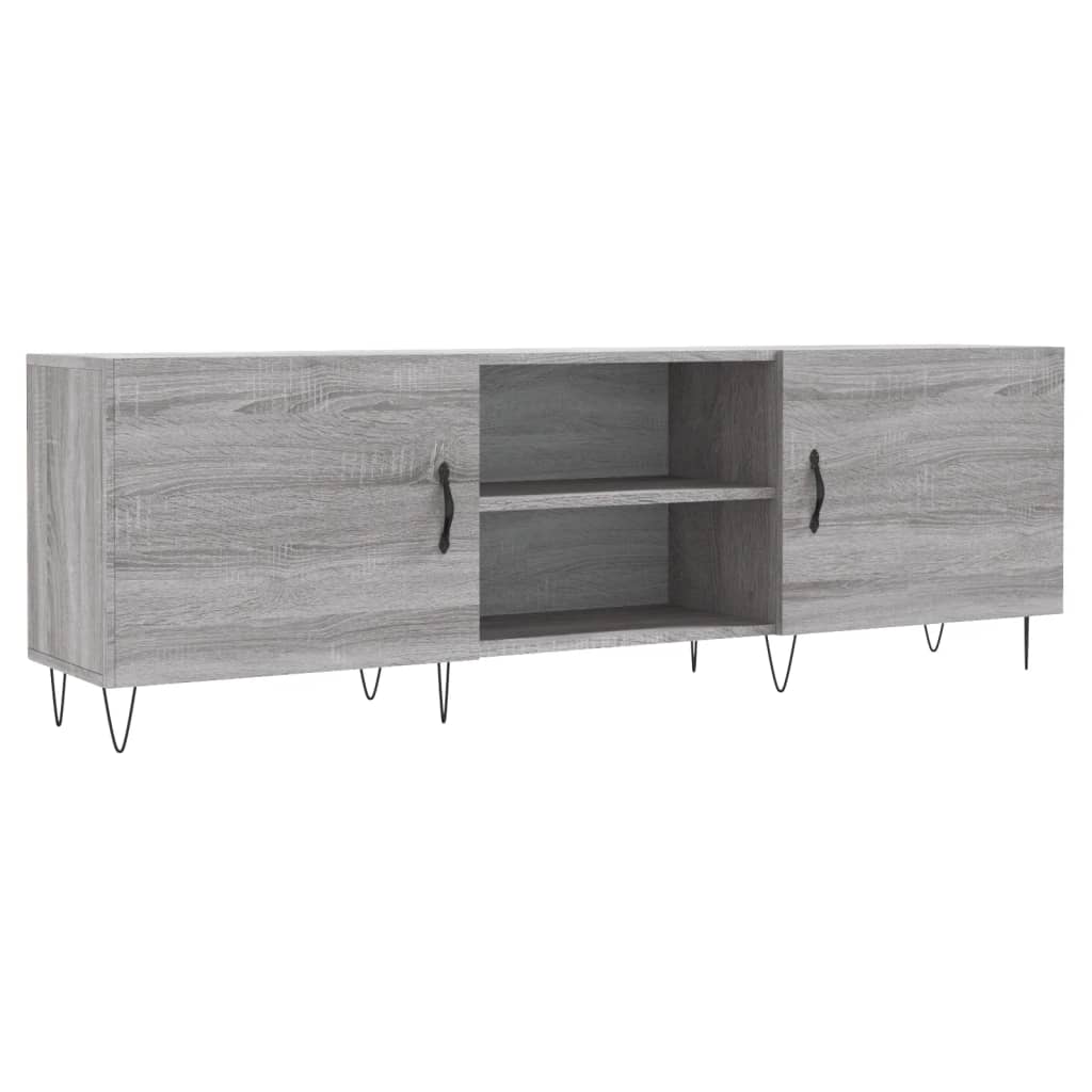 Meuble TV sonoma gris 150x30x50 cm bois d'ingénierie - XIOS