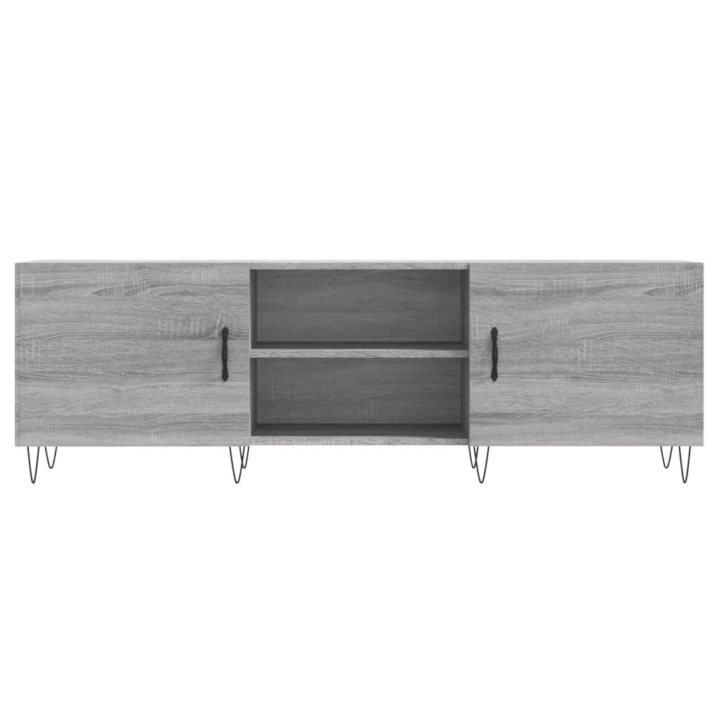 Meuble TV sonoma gris 150x30x50 cm bois d'ingénierie - XIOS