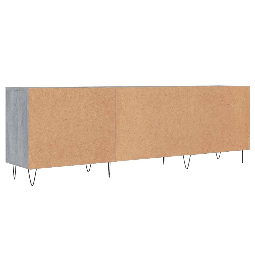 Meuble TV sonoma gris 150x30x50 cm bois d'ingénierie - XIOS