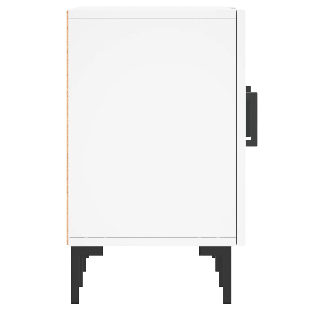 Meuble TV blanc 150x30x50 cm bois d'ingénierie - XIOS