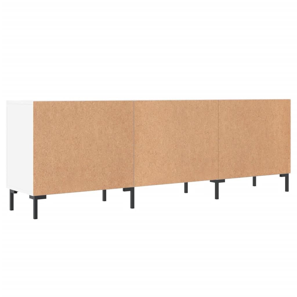 Meuble TV blanc 150x30x50 cm bois d'ingénierie - XIOS