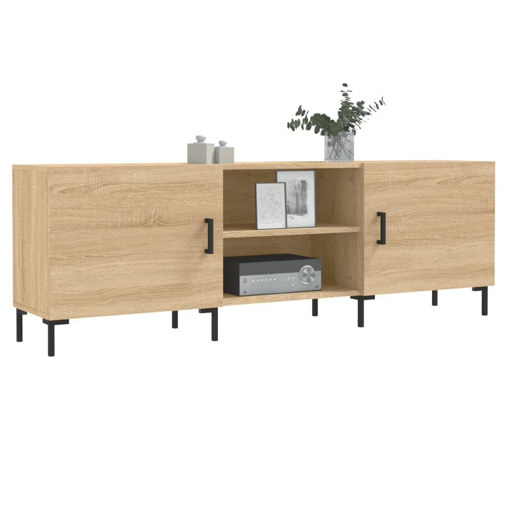 Meuble TV chêne sonoma 150x30x50 cm bois d'ingénierie - XIOS
