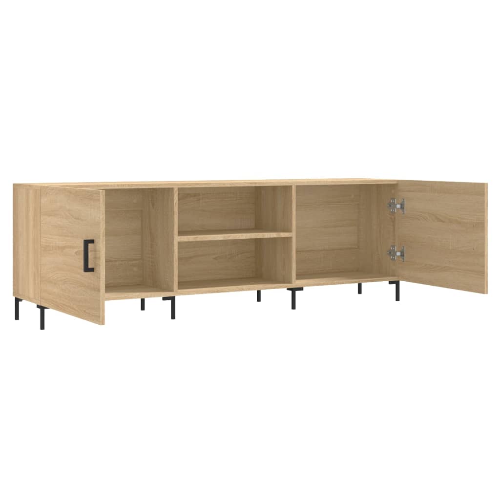 Meuble TV chêne sonoma 150x30x50 cm bois d'ingénierie - XIOS