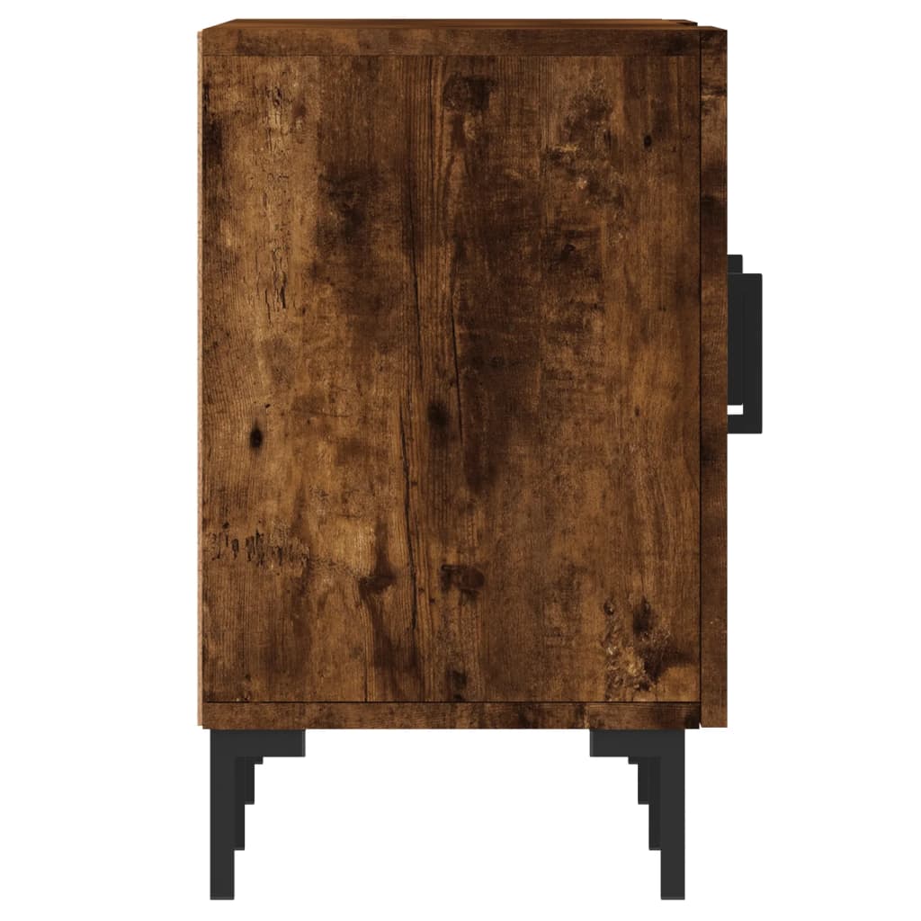 Meuble TV chêne fumé 150x30x50 cm bois d'ingénierie - XIOS