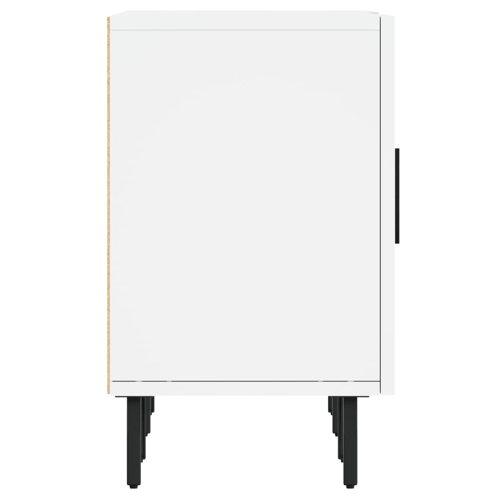 Meuble TV blanc 150x30x50 cm bois d'ingénierie - XIOS