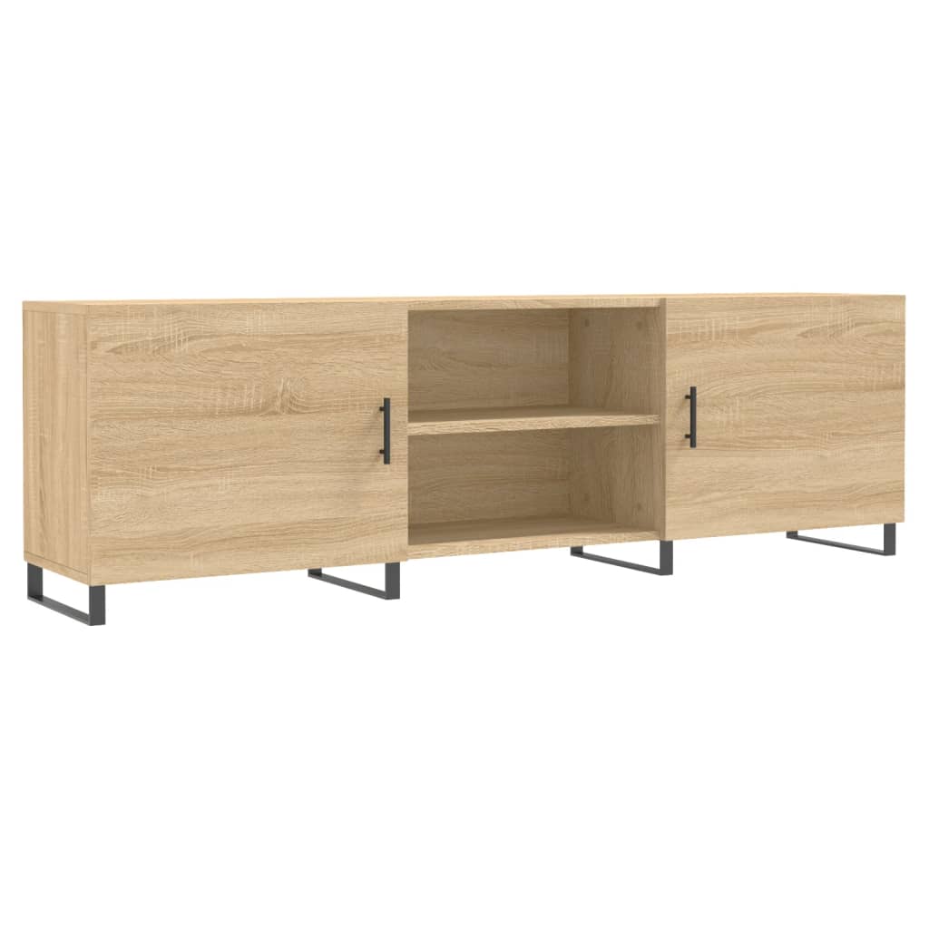 Meuble TV chêne sonoma 150x30x50 cm bois d'ingénierie - XIOS
