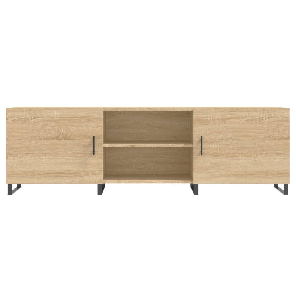 Meuble TV chêne sonoma 150x30x50 cm bois d'ingénierie - XIOS