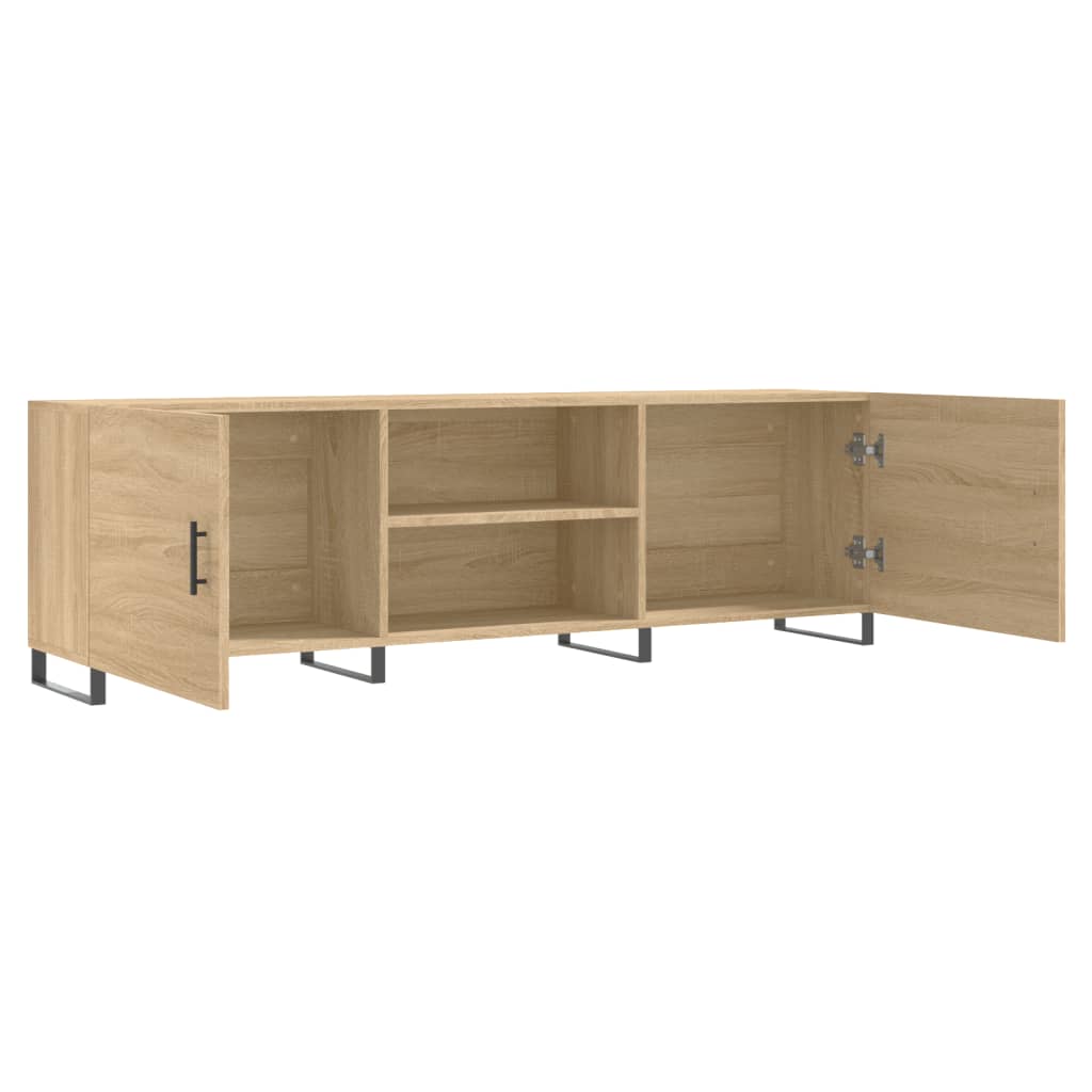 Meuble TV chêne sonoma 150x30x50 cm bois d'ingénierie - XIOS