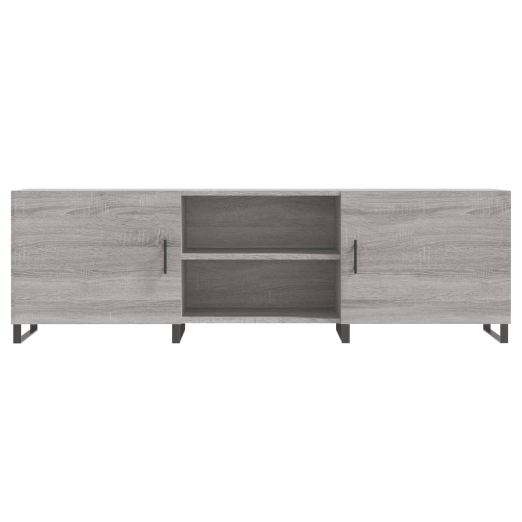 Meuble TV sonoma gris 150x30x50 cm bois d'ingénierie - XIOS
