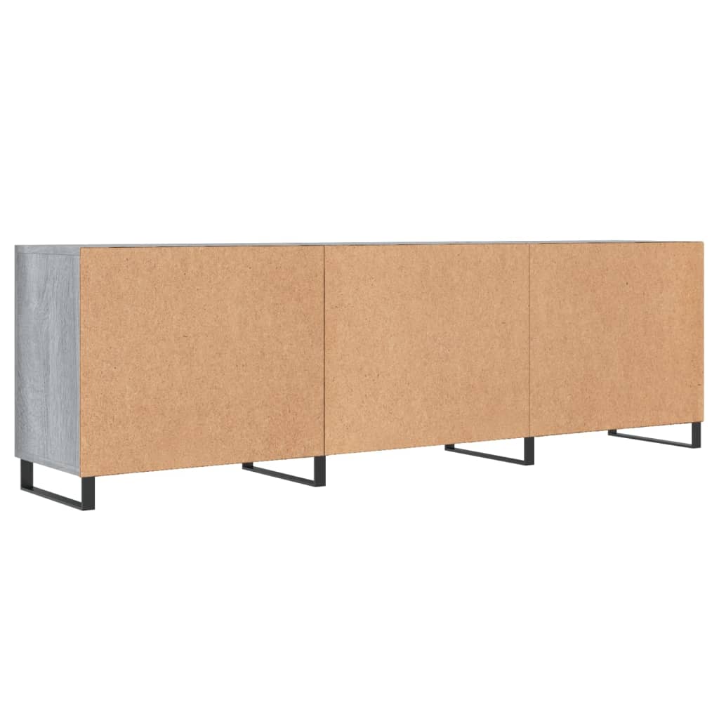 Meuble TV sonoma gris 150x30x50 cm bois d'ingénierie - XIOS