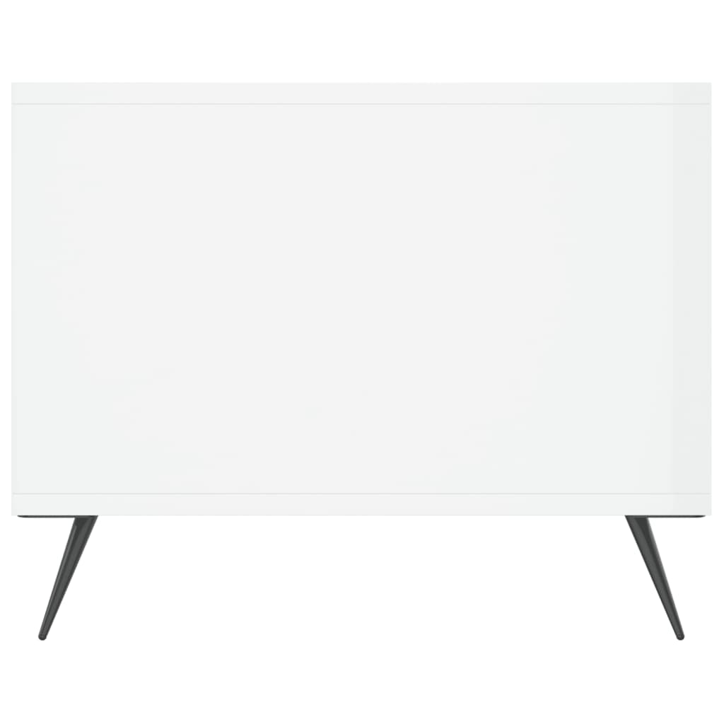 Table basse Blanc brillant 102x50x40 cm Bois d'ingénierie - XIOS