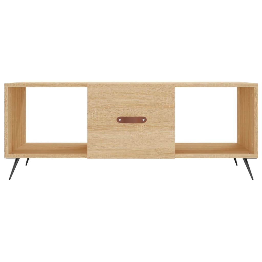 Table basse chêne sonoma 102x50x40 cm bois d'ingénierie - XIOS