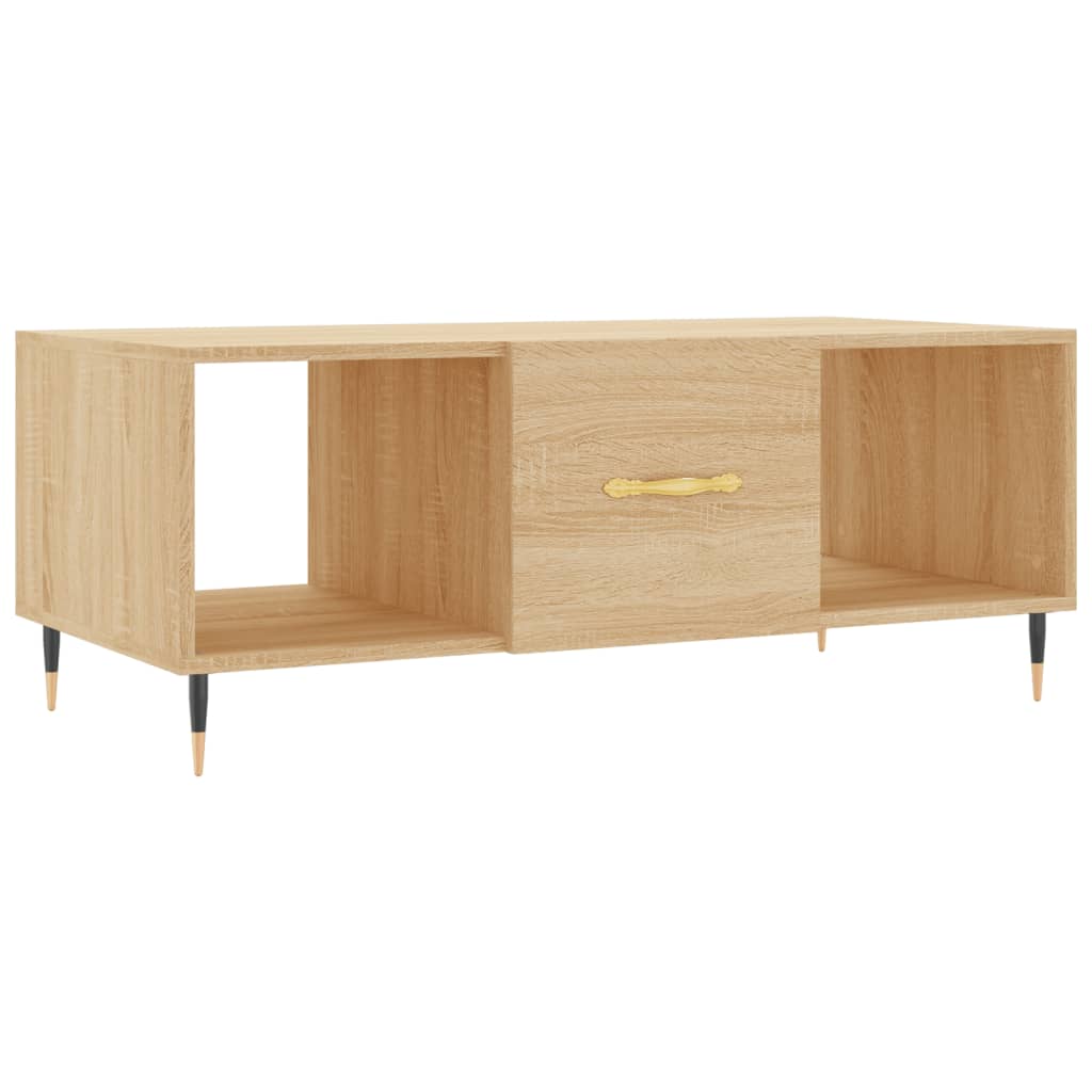 Table basse chêne sonoma 102x50x40 cm bois d'ingénierie - XIOS