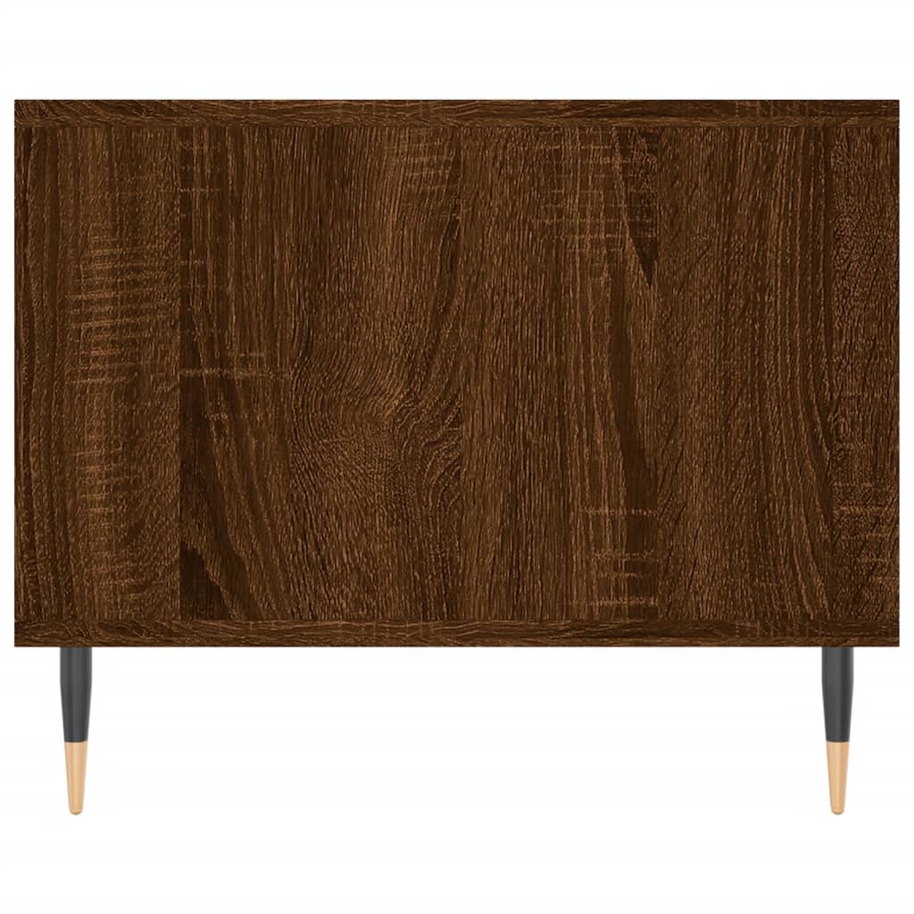 Table basse chêne marron 102x50x40 cm bois d'ingénierie - XIOS