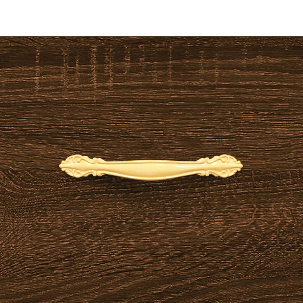Table basse chêne marron 102x50x40 cm bois d'ingénierie - XIOS