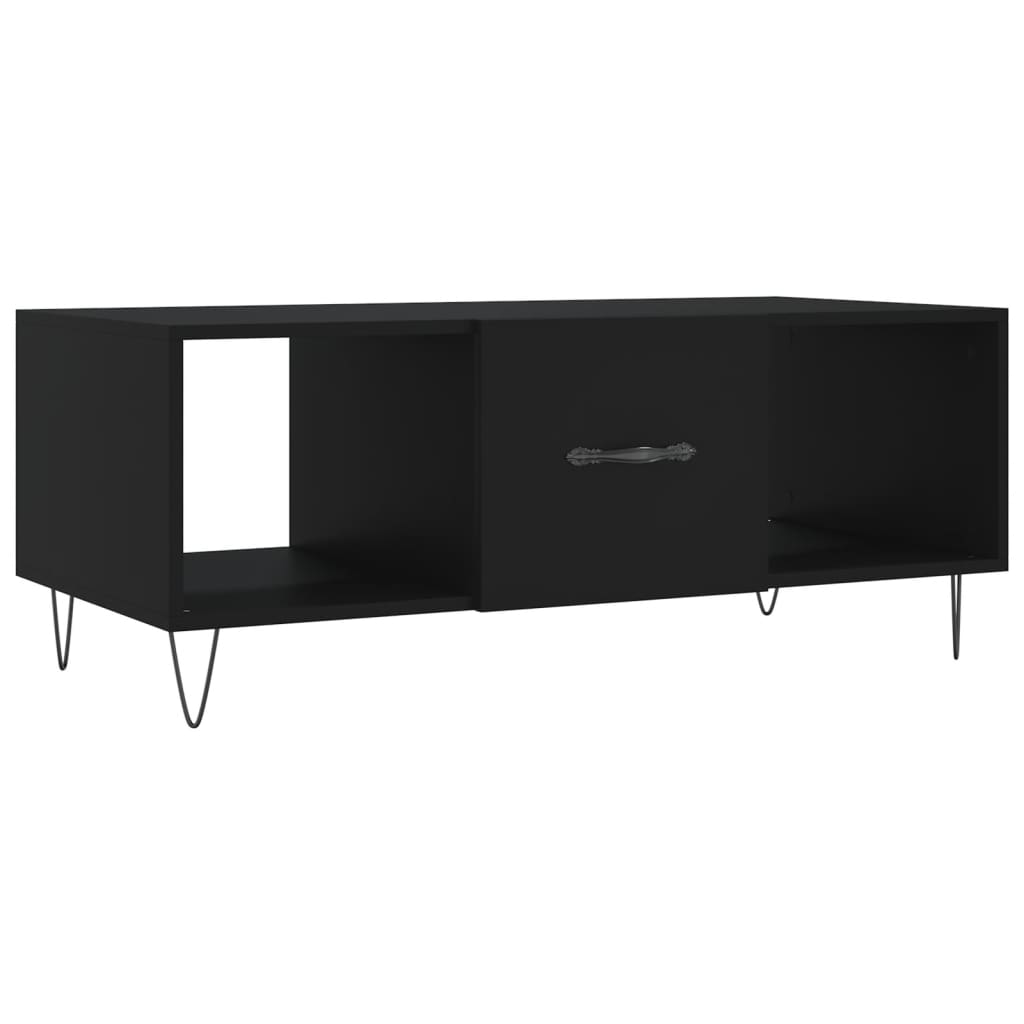 Table basse noir 102x50x40 cm bois d'ingénierie - XIOS