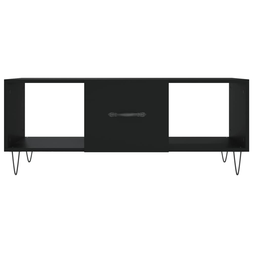 Table basse noir 102x50x40 cm bois d'ingénierie - XIOS