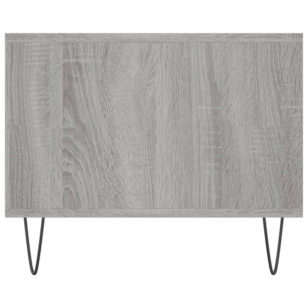 Table basse sonoma gris 102x50x40 cm bois d'ingénierie - XIOS