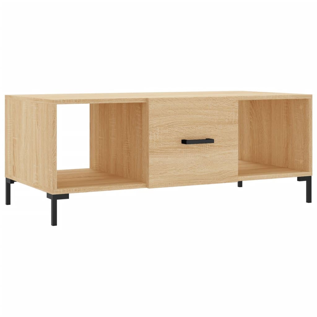 Table basse chêne sonoma 102x50x40 cm bois d'ingénierie - XIOS