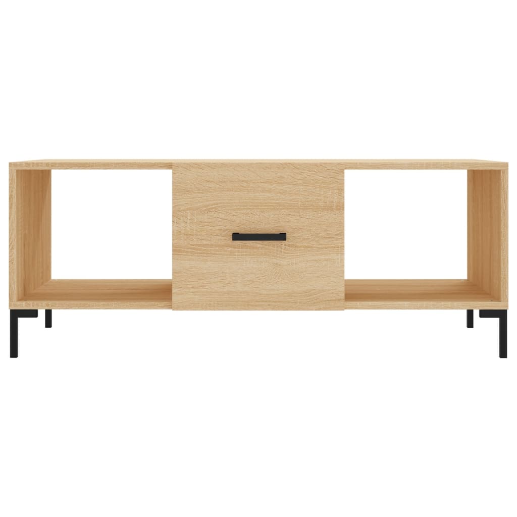 Table basse chêne sonoma 102x50x40 cm bois d'ingénierie - XIOS