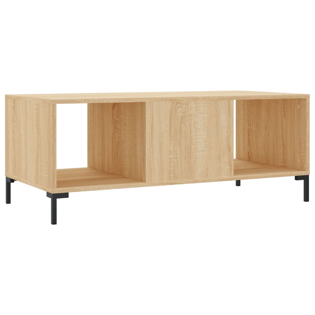 Table basse chêne sonoma 102x50x40 cm bois d'ingénierie - XIOS