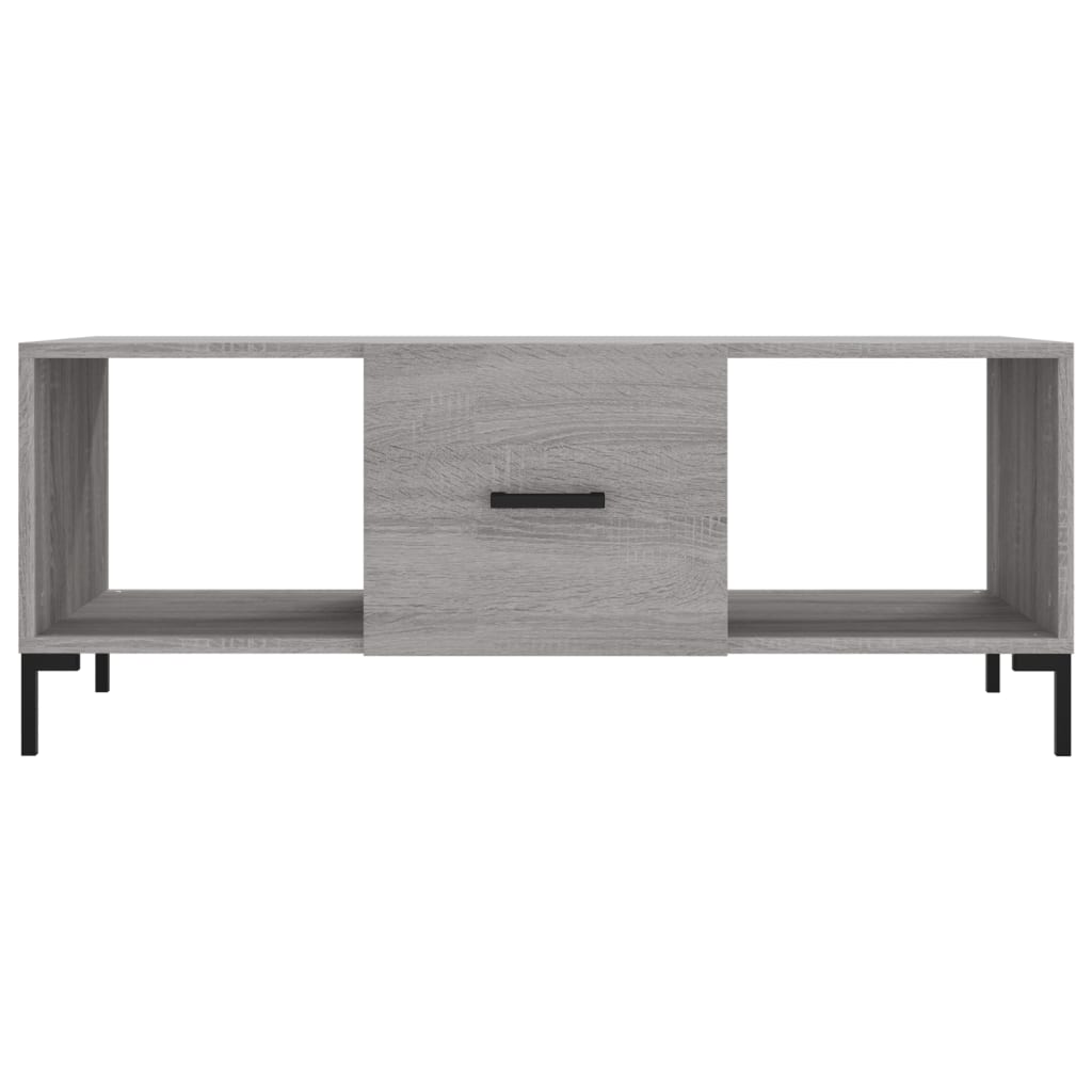 Table basse sonoma gris 102x50x40 cm bois d'ingénierie - XIOS