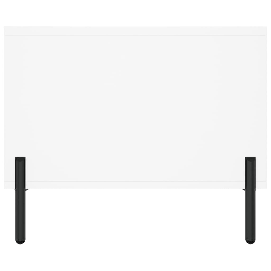 Table basse blanc 102x50x40 cm bois d'ingénierie - XIOS