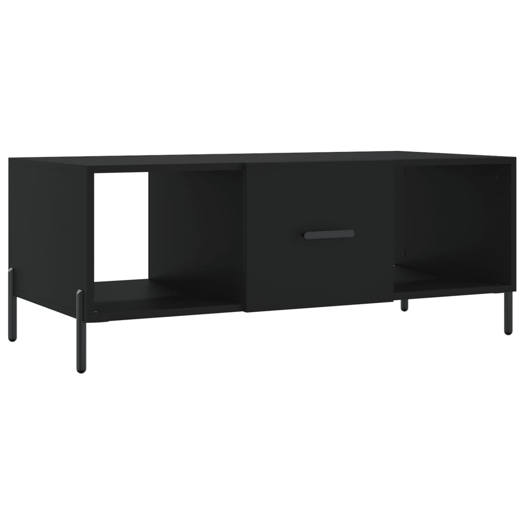 Table basse noir 102x50x40 cm bois d'ingénierie - XIOS