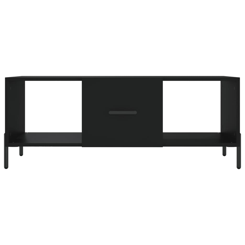 Table basse noir 102x50x40 cm bois d'ingénierie - XIOS
