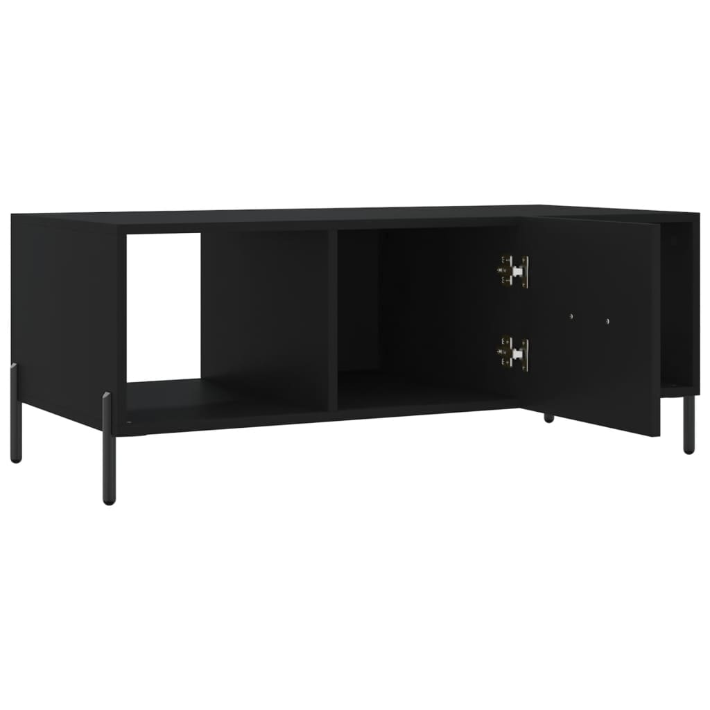 Table basse noir 102x50x40 cm bois d'ingénierie - XIOS