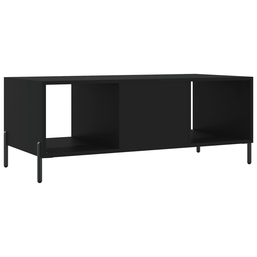 Table basse noir 102x50x40 cm bois d'ingénierie - XIOS