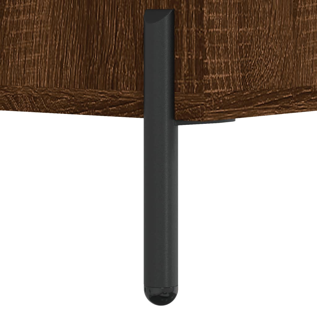 Table basse chêne marron 102x50x40 cm bois d'ingénierie - XIOS