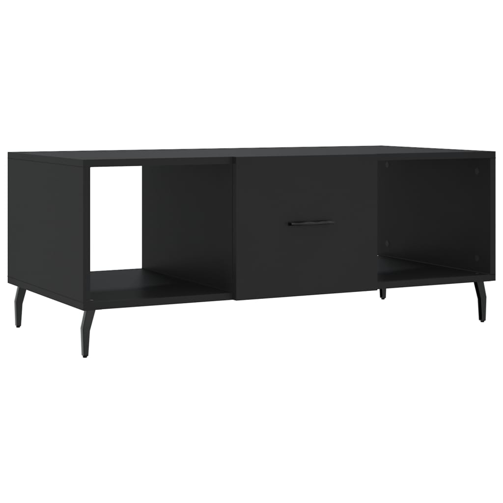 Table basse noir 102x50x40 cm bois d'ingénierie - XIOS